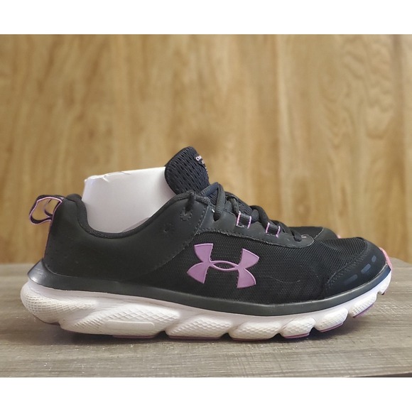 Under Armour Charged Assert 8 Running Sneakers Women's Size 8.5 Black - Picture 1 of 12